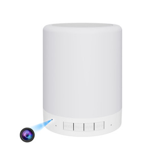 Alto-Falante Bluetooth Com Mini Câmera Vídeo Wifi HD 1080P De Sem Fio Pequena Criativa Portátil Lâmpada Colorida Multifuncional