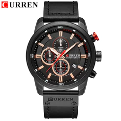 CURREN Relógios Masculinos Moda Pulseira De Couro Quartzo Marca Superior Luxo Casual Data Negócios 8291 X