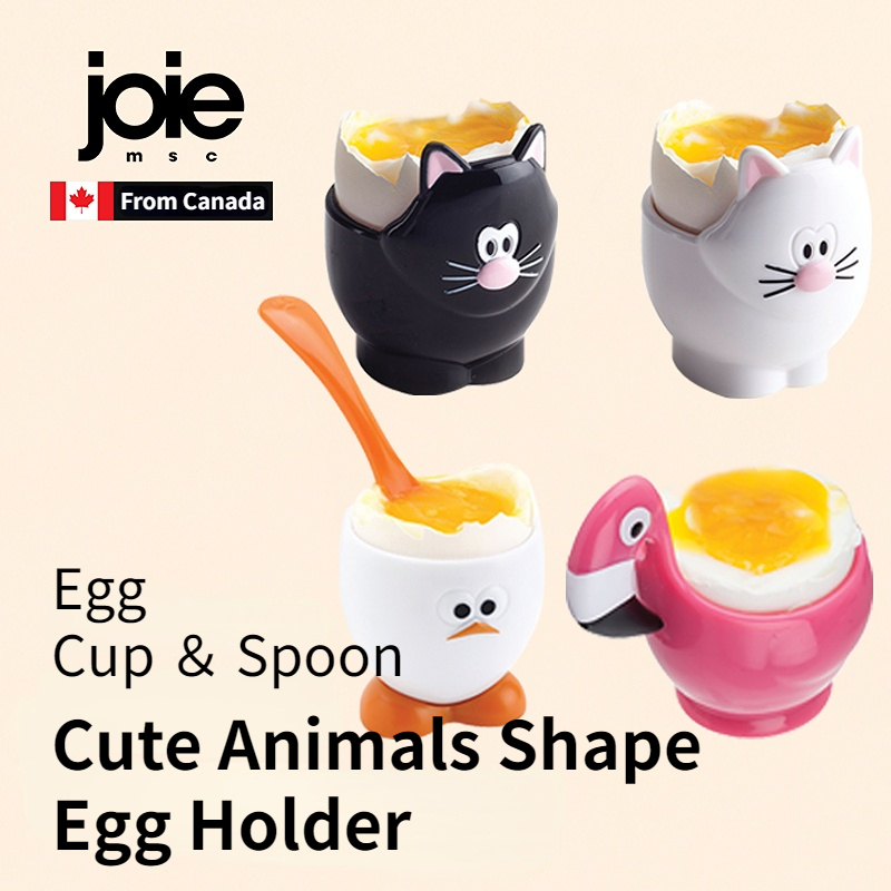Joie Egg Copo & Colher de Copos Ovo Plástico Porta Ovos Criativo Fofo Cozidos Gadgets de Cozinha — R$ 34,90 em Shopee, 40% OFF