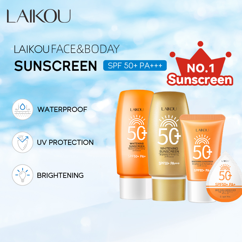 Protetor Solar Clareador Hidratante LAIKOU Proteção Corporal SPF50 + PA +