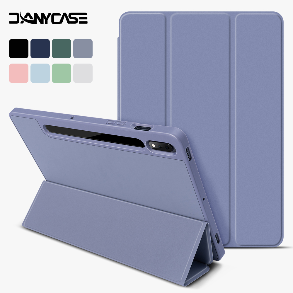 Capa DANYCASE Para Samsung Galaxy Tab S8/S9 11 in S7 11 S6 Lite 10.4 S7 Plus S7 FE 12.4 Ultra 14.6 Com Tampa De Mesa Porta-Caneta