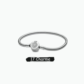 17 Charme 925 Sterling Silver bracelet Com Coroa E Letras De Cobra Pingente