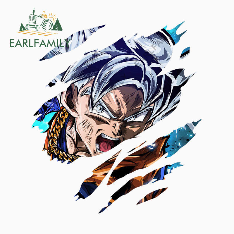 EARLFAMILY 13cm Dragon Ball Tear Anime Autocolante Para Carro RV Camper Pára-Brisas Traseiro À Prova D'água Decalque JDM De Arranhões