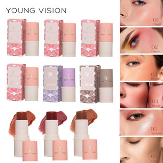 Bastão Matte Blush Stick/Maquiagem Multifuncional/Highlight Contour Rouge