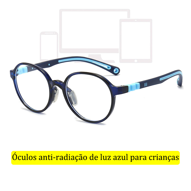 Moldura De silicone Infantil anti-Radiação Óculos Para Os Olhos material Seguro E Não Tóxico Leves Azuis Leve-Degraus Miopia online Classe Eyewear