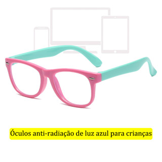 Óculos Ultraleve anti-Luz Azul Miopia Radiação Ultraleves Para Crianças Armação De silicone