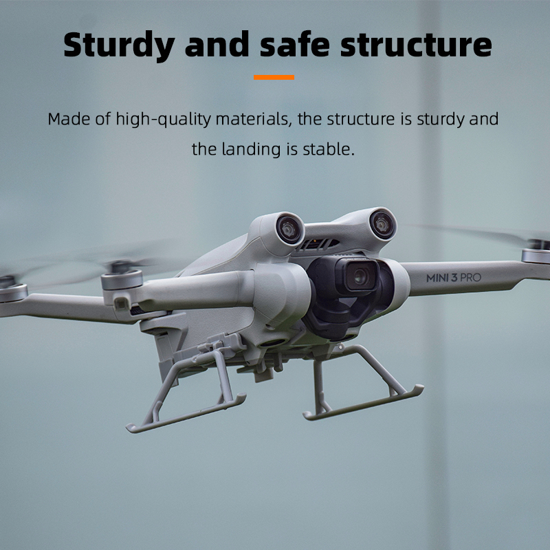 Para DJI Mini 3 Pro Dobrável Drone Elevação Trem De Pouso Extendido Perna Protetor Altura Suporte Grey
