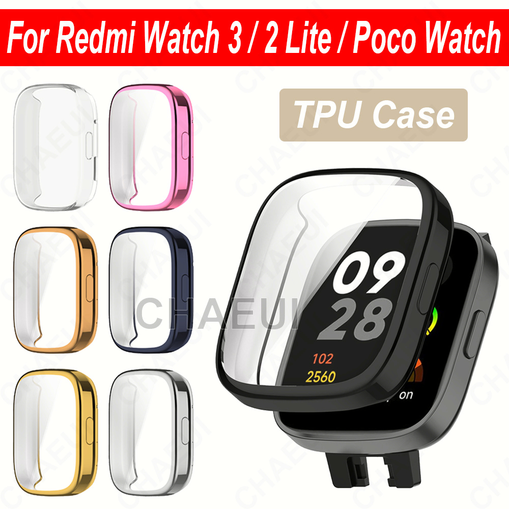 Capa Protetora De Silicone TPU Para Redmi Watch 5 Active 4 3 2 Lite / Mi Watch Lite