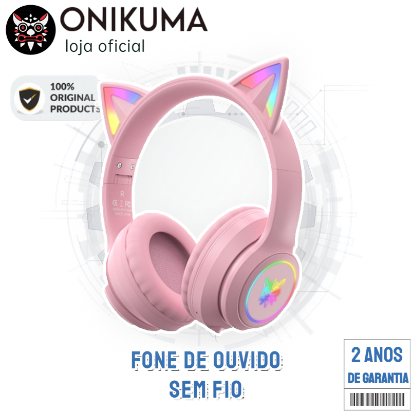 ONIKUMA B90 Fones De Ouvido Hifi Para Jogos Sem Fio Telefones IOS Android Embutidos - Audio