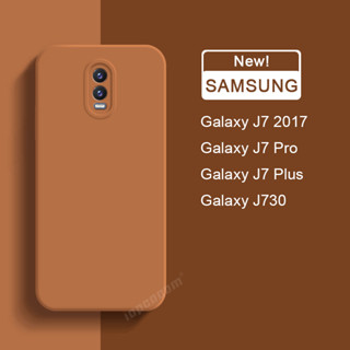 Capa Flexível De Silicone Líquido Original Oficial Samsung Galaxy J7 2017 J730 J7 J5 Pro J530 Plus 2016 J710 2015 J700 J3 J320 J4 J6 Prime Capinha Para Celular À Prova De Choque
