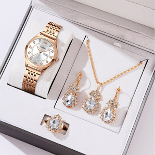 CUENA Relógio Mulher Original Moda Luxo Aço Inoxidável Quartzo À Prova D