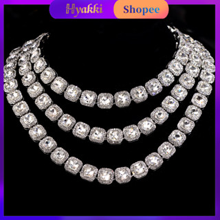 HYAKKI Diamante Colar masculino Ice corrente cravejado Corrente ice Hip Hop colar feminino Pulseira corrente masculina
