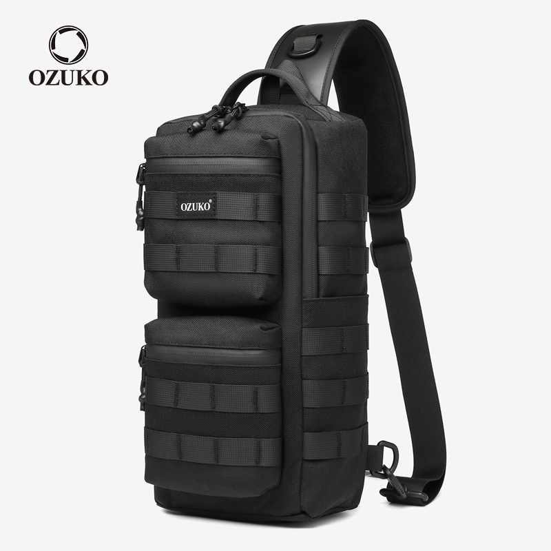 OZUKO Sacos De Grande Capacidade À Prova D'água Para Homens Táticos O Ombro Do Peito Molle Outdoor em Oferta na Shopee