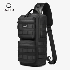 OZUKO Sacos De Grande Capacidade À Prova D'água Para Homens Táticos O Ombro Do Peito Molle Outdoor