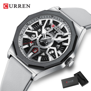 Original CURREN Relógios Masculinos Ponteiro Luminoso Data Correia De Silicone Moda Simples Casual Negócios Desportivos Quartzo Analógico Impermeável Com Caixa 8437 em Oferta na Shopee