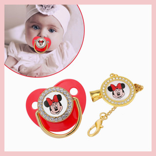 Minnie Series Pacifier Conforto Baby Comforting Silicone Teether Metal Dentes De Bebê Sucção