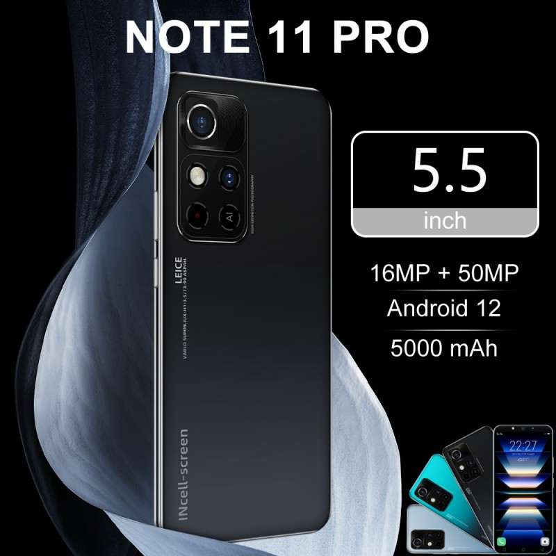 Celular Note11 5,5Polegadas Celular Barato 8 + 256GB 5G Smartphone Celulares