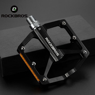 Pedais De Bicicleta ROCKBROS Com Listras Refletoras MTB Liga De Alumínio Para Ciclismo em Oferta na Shopee