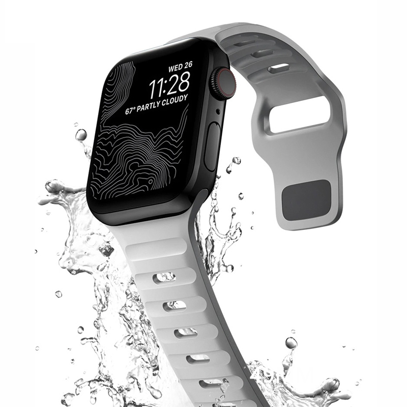 Bracelete correa Monocromática De Silicone Compatível Com Para Pulseira Apple watch Série 40mm 42mm 49mm 45mm iwatch ultra 8 7 3 5 6 4