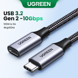 Cabo De Extensão USB C Ugreen Macho Para Fêmea Tipo 10Gbps Thunderbolt 3 Extensor Compatível Com Nintendo Switch Macbook