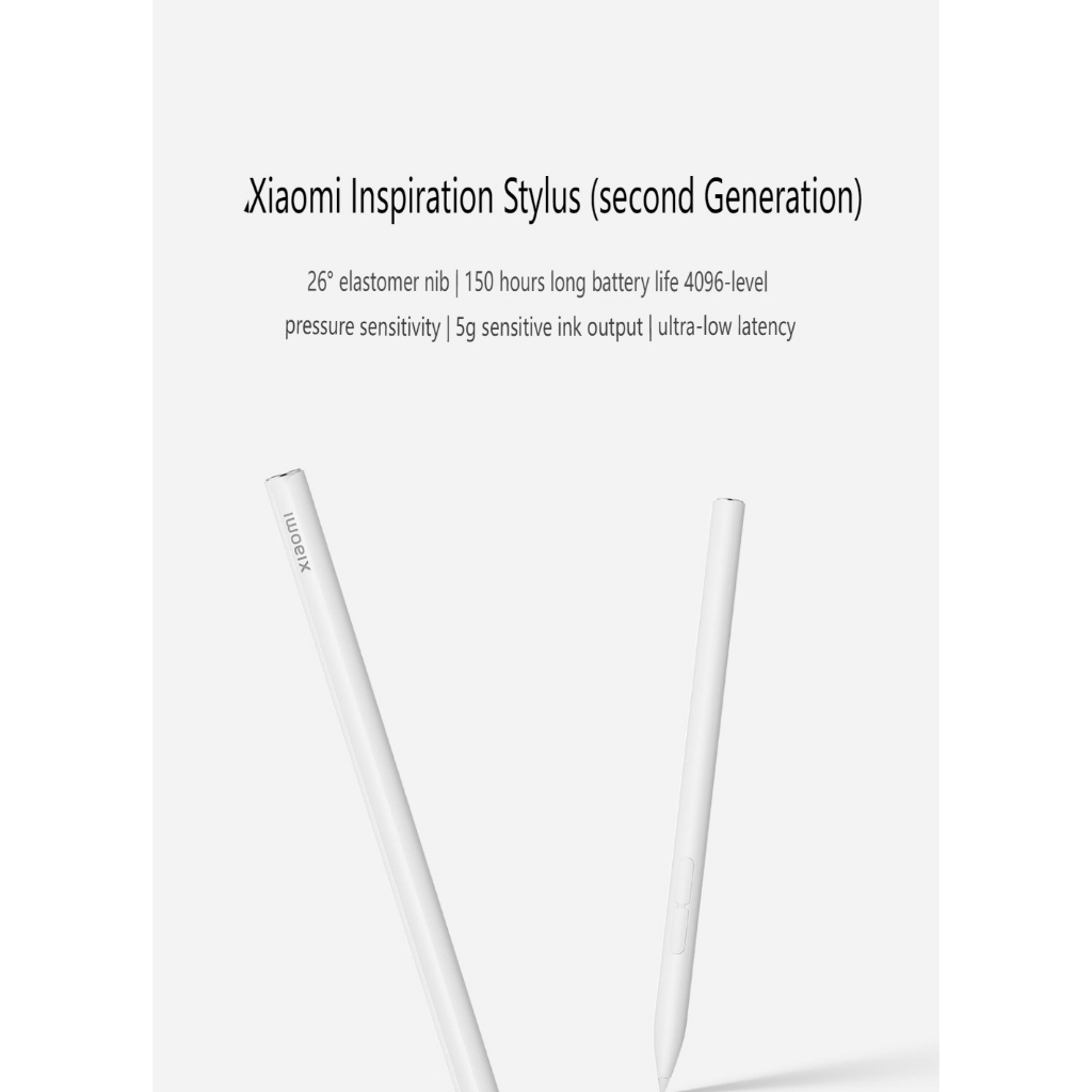 100 % Original Xiaomi Mi Pad 5/5 Pro 5G 12.4/6 Inspiração Caneta Stylus 2 Inteligente Para Tela De Mesa De Toque COD