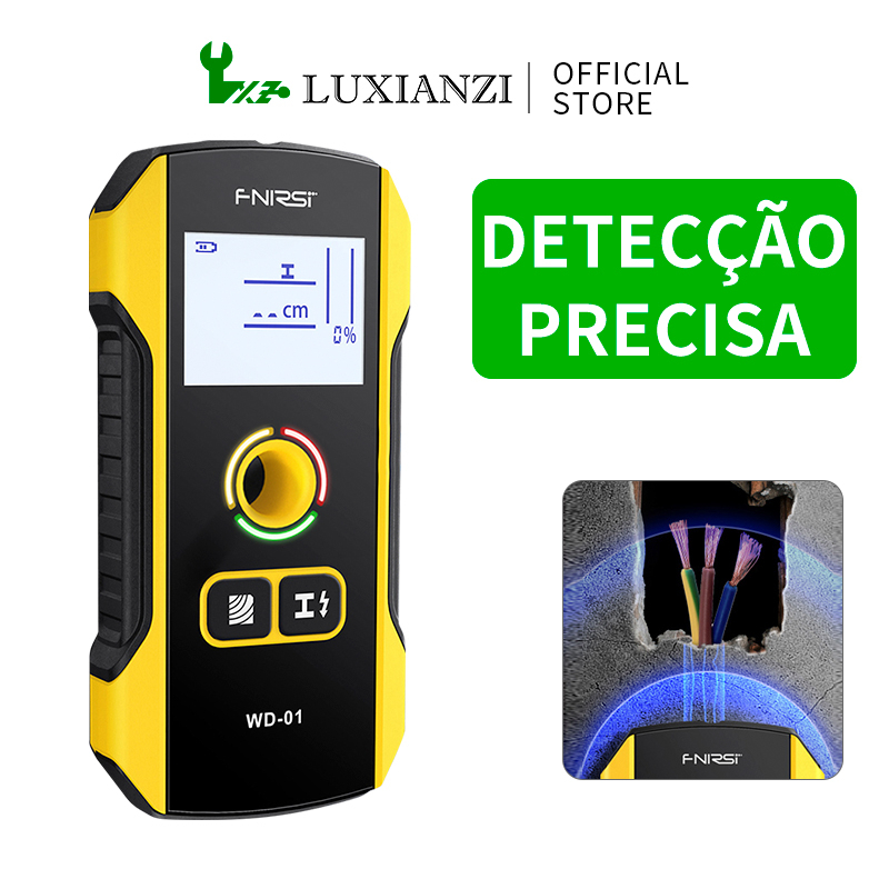 Scanner de parede para detector de metais WD-01 com orifício de posicionamento recém-projetado para fios de cabo AC Live Metal Find