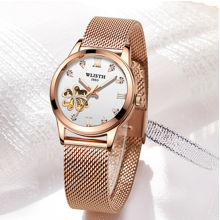 Ready Stock Women's Relógio Relógio Relógio Feminino Relógio Feminino Relógio Coreano Relógio Simples Relógio de Quartzo Relógio de Metal Relógio à prova d' água Relógio Luminoso Relógio Francês Relógio de Luxo Leve Relógio Wenqing Relógio Redondo