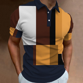 2023 Fashion Hot Sale Polo Shirt for Man Hawaiian Beach Style Manga Curta Masculina Camisa De Impressão Casual Poliéster Material Para Homem