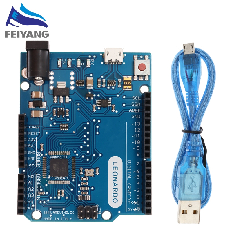 Leonardo R3 Microcontroller Atmega32u4 Placa De Desenvolvimento Com Cabo USB Compatível O Kit Iniciante Arduino DIY