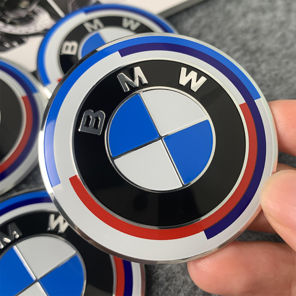 4 Pçs/SET 56mm BMW Logotipo Do Carro Centro De Volante Pneu Da Roda 3D Etiqueta Cap Hub Emblema Styling Decalques Acessório