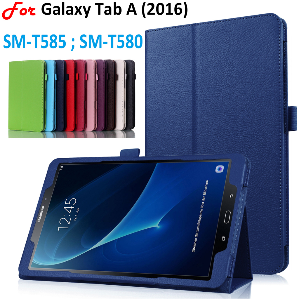 Para Samsung Galaxy Tab A (2016) SM-T585 SM-T580 TabA A6 T580 T585 Capa De Couro Slim Leve
