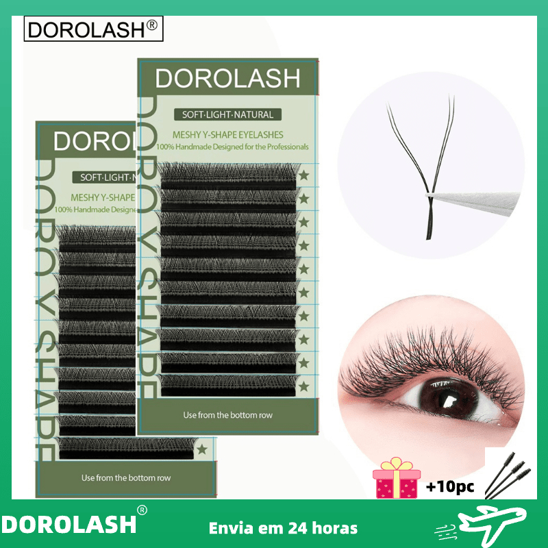 DOROLASH Cílios YY 0.07 Forma Premium De Extensão De Y De Maquiagem 9-15 mix Volume Brasileiro