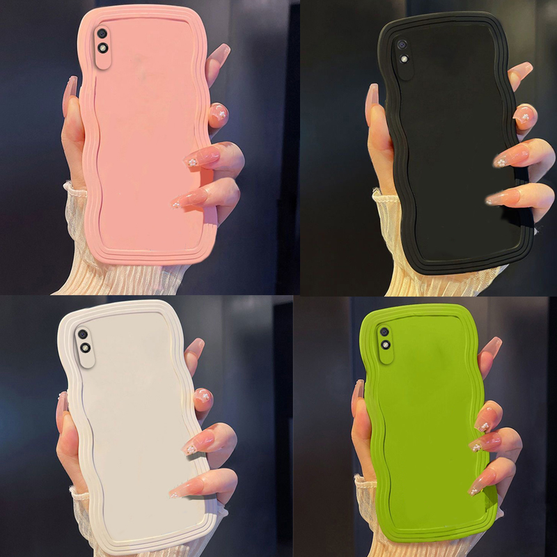 Redmi 9A Mi A2 9 SE 8 Lite Mix 4 Wave Bumper Candy Proteção Da Câmera A Cores Slim Capa Caixa Macia TPU