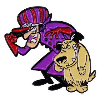 Clássico Vilão Dos Desenhos Animados Dick Dasstardly E Mutttley dog pin Mochila Pins Chapéu Jóias Acessórios