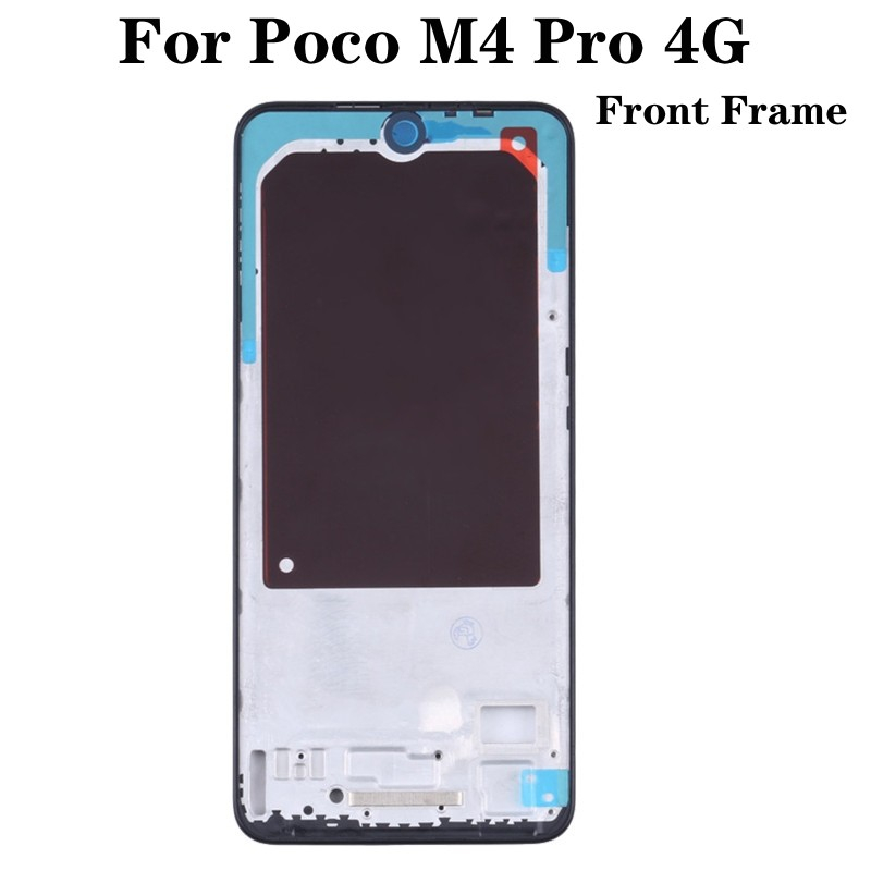 Substituição Para Xiaomi Poco M4 Pro 4G LCD Moldura Frontal Habitação Intermediá
