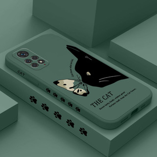 Capa De Telefone Gato Preto Fofo Para Xiaomi Redmi Note 12S 12 Pro PLus 4G 5G Moda Confortável