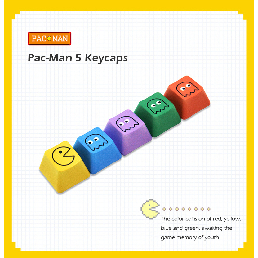 Novidade Pac Man Gaming Keycaps ESC Seta Perfil OEM 1,55mm Espessura Para Teclado Mecânico MX