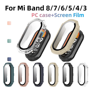 Para Xiaomi Mi Band 8/7/6/5/4/3 Estojo Rígido PC Com Capa Protetora De Filme De Tela