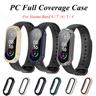 Xiaomi Mi Band 8 7 6 5 4 3 Cobertura Total Da Caixa Do PC Com Protetora De Tela Smartwatch Relógio Smart Watch De Vidro