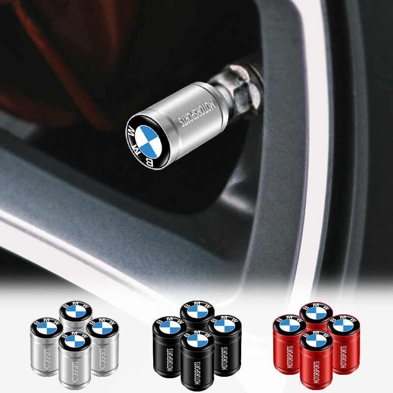 4pcs Fashion Sport Styling Carro Estilo Moda Pneu Tampão De Ar Cilíndrico De Válvula Haste Anti-lesk Para BMW E61 E90 E82 E70 E71 E87 E88 E89 X5 X6
