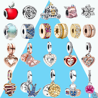 2023 Marca Nova 925 Sterling Silver Red Apple Pumpkin Car Pendant Beaded Adequado Para Pulseira Pandora Original Presente Requintado