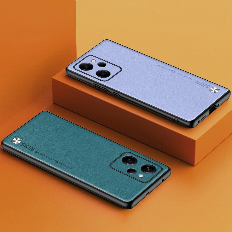 Xiaomi POCO X5 X4 X3 M4 M3 F5 F4 F3 GT Pro 4G 5G Capa De Couro Liso De Luxo Anti-Impressão Digital Do Telefone À Prova De Choque Traseira Macia Pára-Choques