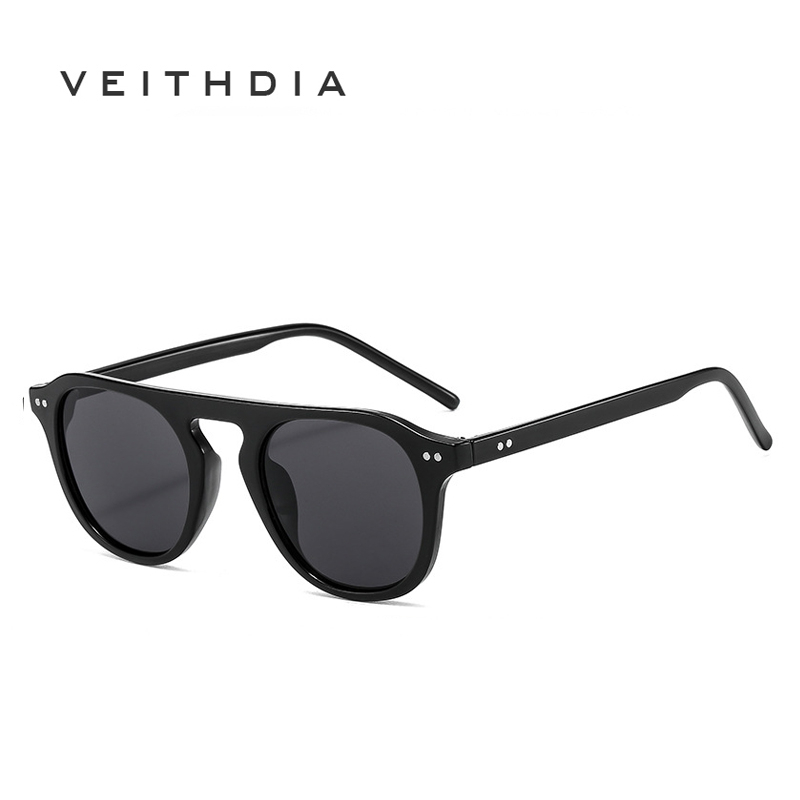 VEITHDIA Novos Óculos De Sol vintage Para Homens E Mulheres A Mesma Tendência Piloto De Cor Gelatinosa S2092 em Oferta na Shopee