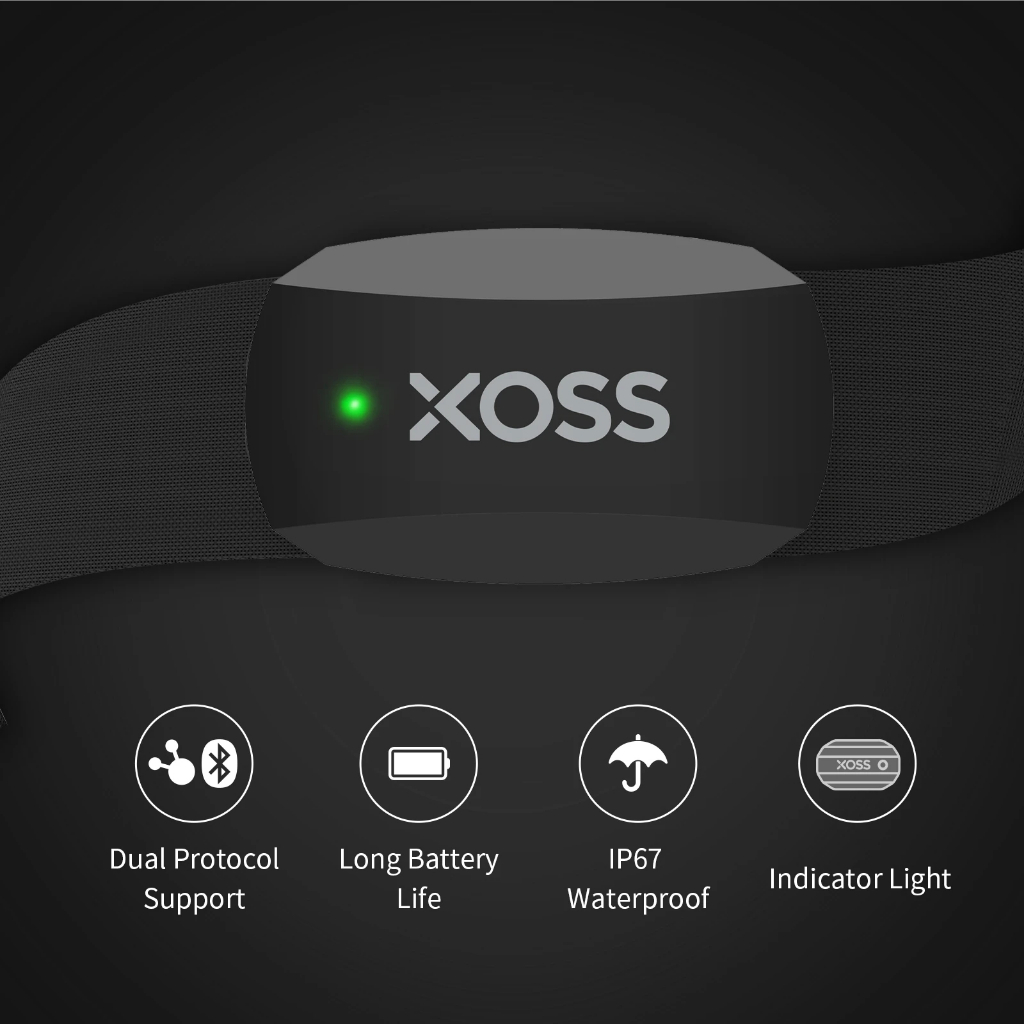 XOSS X2 Monitor De Frequência Cardíaca Sem Fio Com Alça De Tóraxacessórios De Saúde Computador De Ciclismobike Para NAV G Plus Wahoo GarminSports Run — imagem 2 de 2