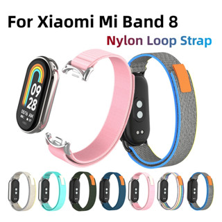 Pulseira De Substituição De Velcro De Nylon Para Xiaomi Mi Band 8
