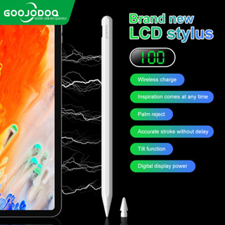 Goojodoq Para Lápis iPad 2 1 Caneta Stylus Com Visor Digital De Energia , Sensível À Inclinação Da Palma 2018-2022