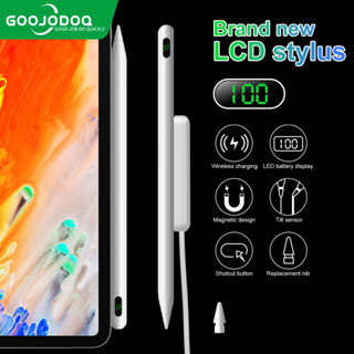 GOOJODOQ Lápis Stylus Para ipad Carregamento Sem Fio Caneta Com Rejeição Da Palma Visor De Energia 7 8 9th pro 11 air4/5 12.9 2018-2022