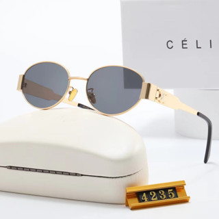 Novos Óculos De Sol Ovais Femininos Da Moda Marca Clássica De Luxo retro designer Olhos Ao Ar Livre Dirigindo Personalizados De Rua uv400 Masculinos Para Homens E wo