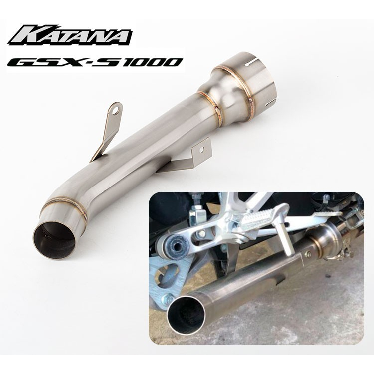 Tubo De Ligação Intermediária De Escapamento Para Motocicleta Katana GSX S1000 Excluir Catalisador Midpipe Conecte Ao Si