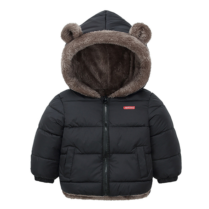 Casacos de Inverno Engrossados para Crianças Casacos para Meninas Casacos para Meninos Casacos de Caxemira Casacos com Capuz para Meninos Casacos para Crianças de 1-6 anos Casacos de Inverno à prova de vento Casacos Quentes de Algodão à prova de neve Casa